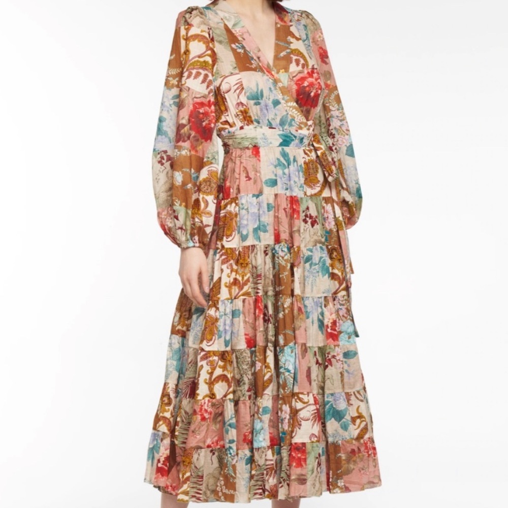 ZIMMERMAN - Cassia Wrap Patch Dress - Size 1